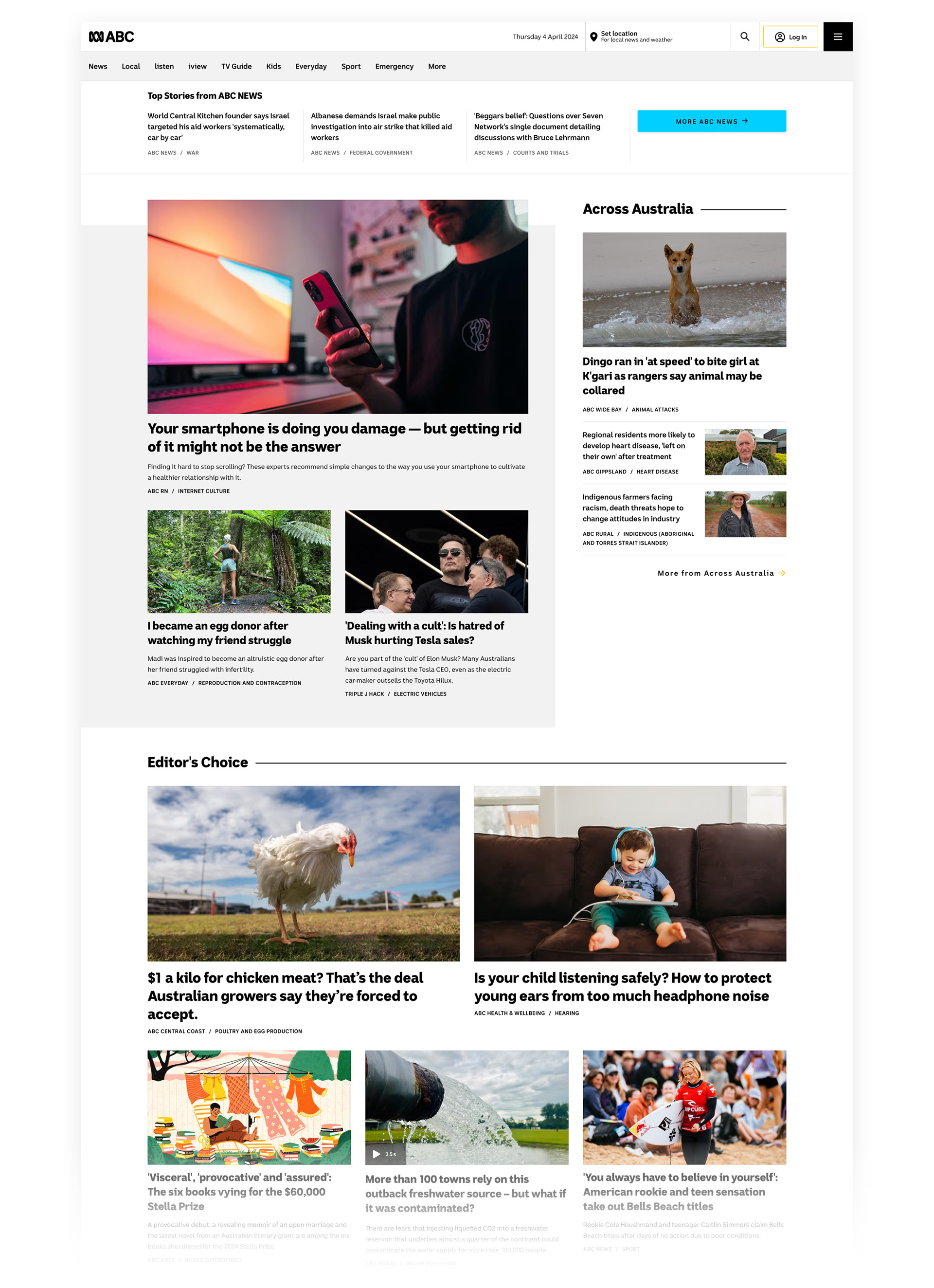 ABC Homepage