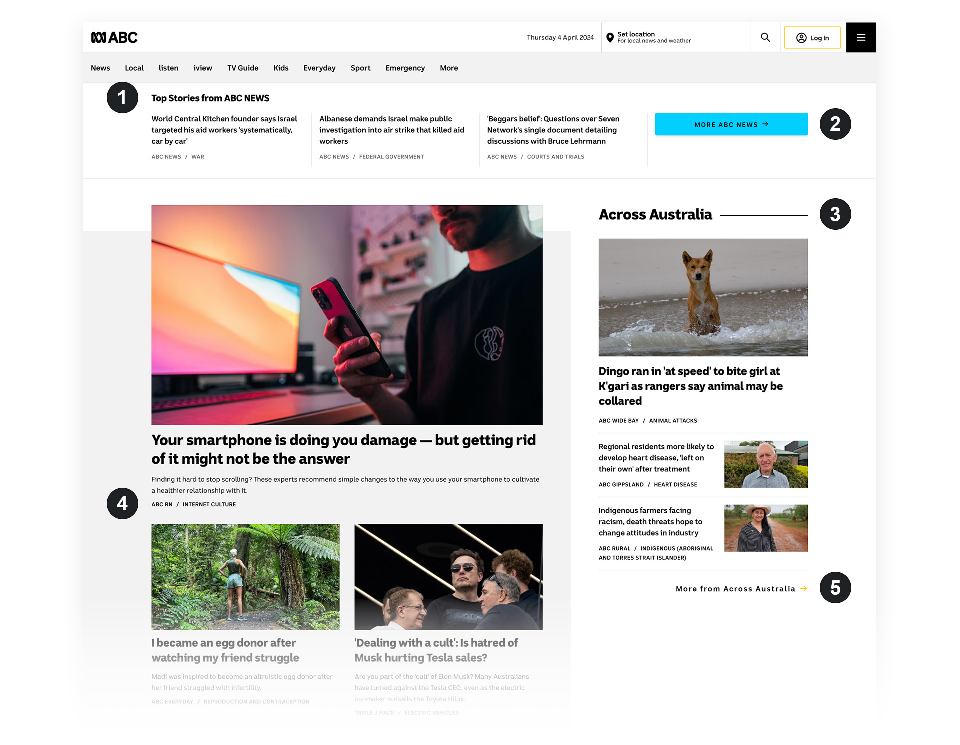ABC Homepage