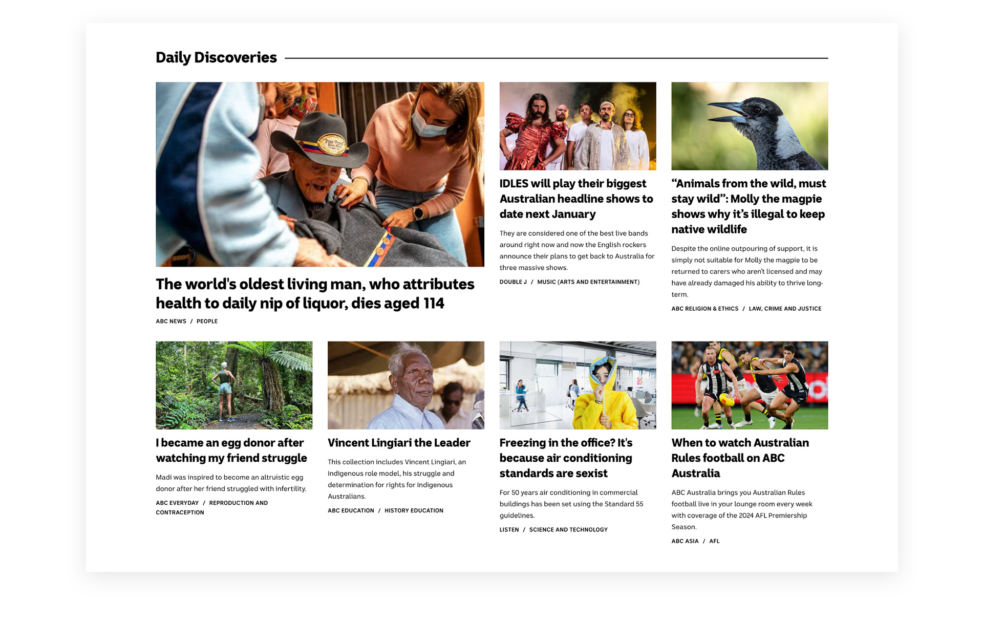ABC Homepage