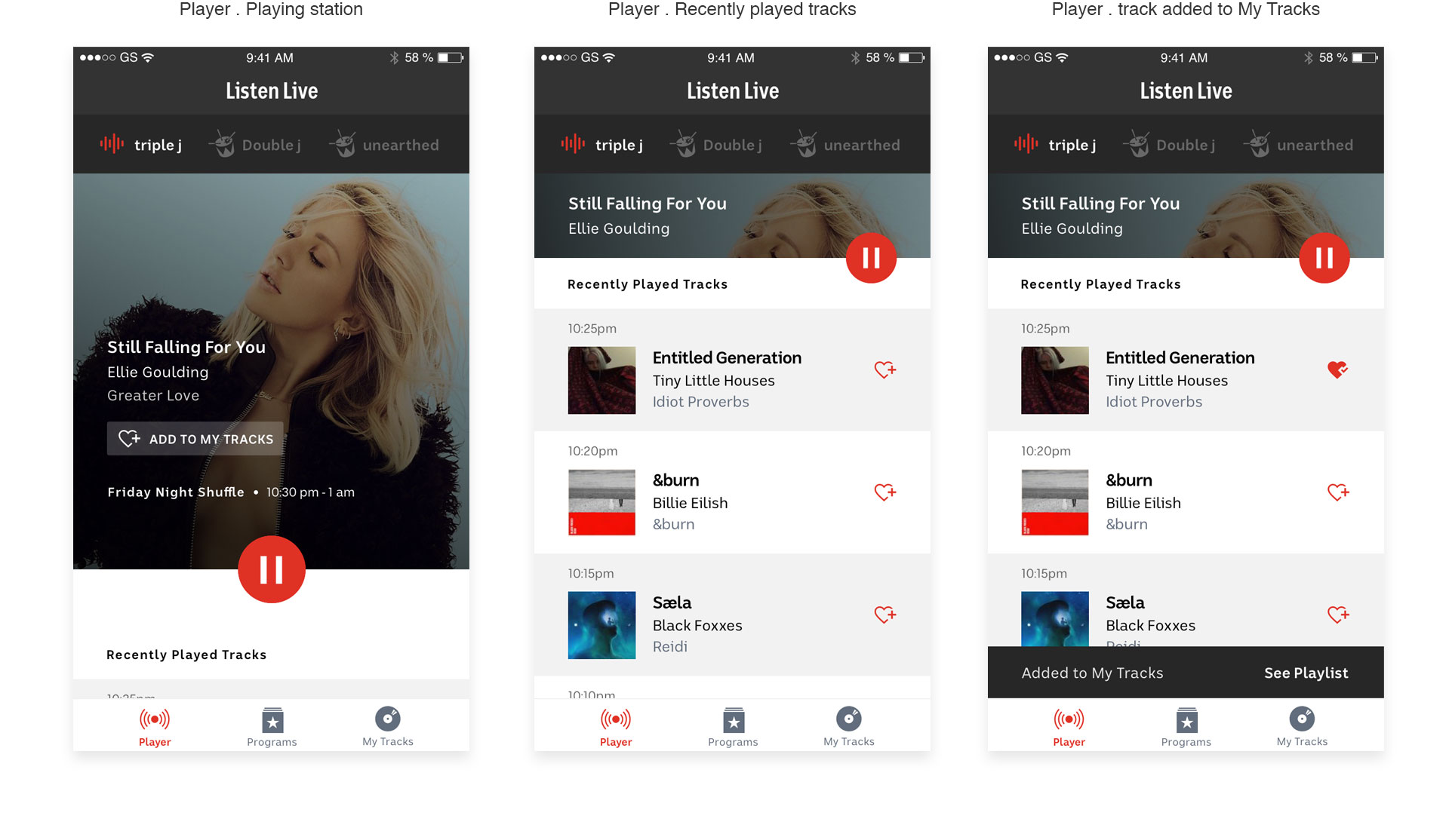 ABC triple j app concept
